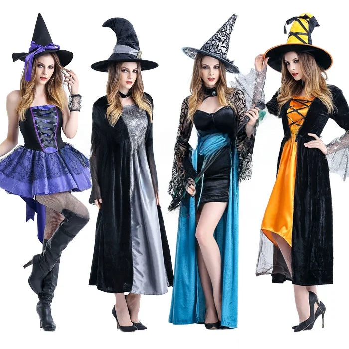 

New Halloween Festival Adult Witch Costume Party Masquerade Performance Clothes Women's Traditional Stage Outfits