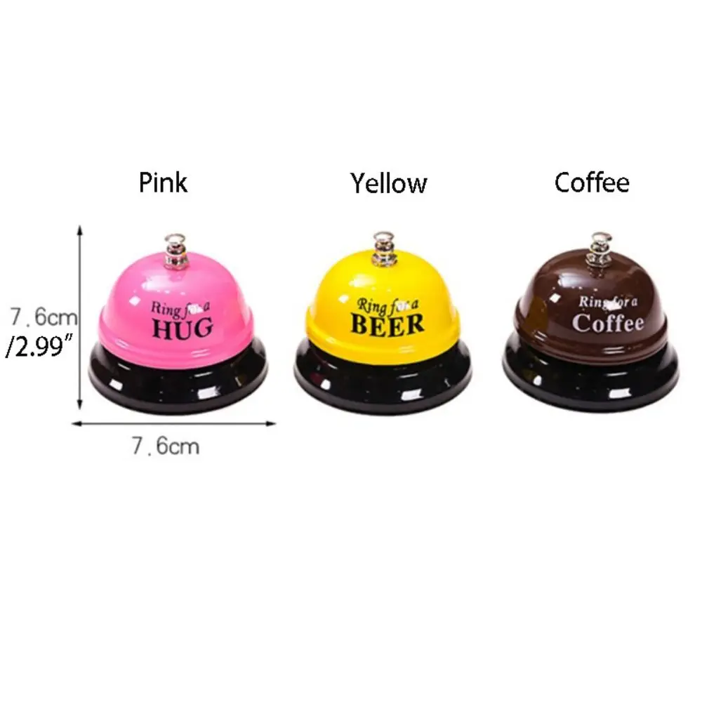 Iron Craft Desk Call Bell Creative Ringbell Novelty Metal Service Bell Cute Dinner Reminder Bell Meal Bell Reminder