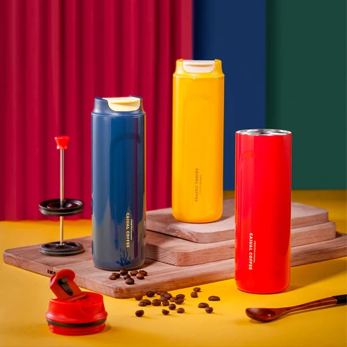 PINKAH 야외 316 스테인레스 스틸 커피 프레스 냄비 휴대용 절연 커피 포트 압력 막대 추출 보온병 컵  Best5