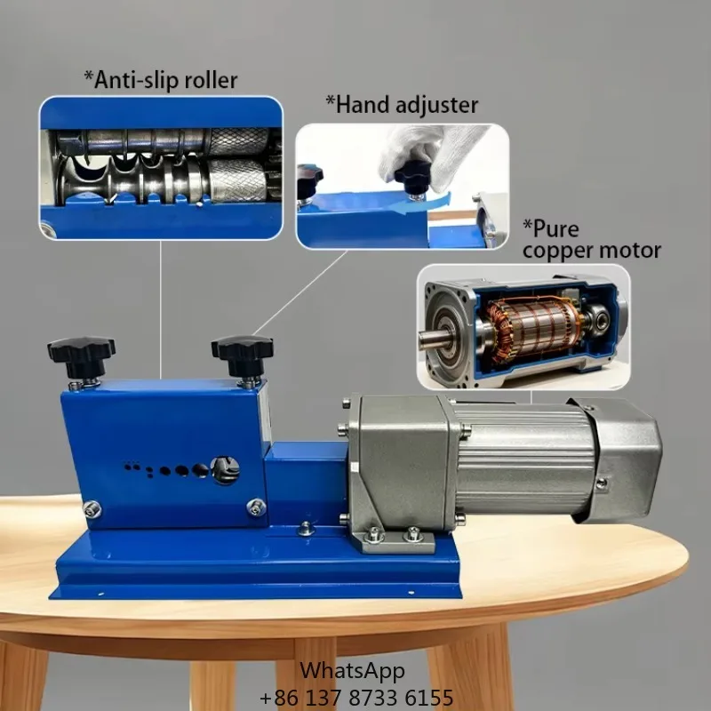 Plug And Play Popular M20-2 Small Portable Wire Stripper Wire Stripping Machine With 5 Blades And All-Copper Motor For Recycling