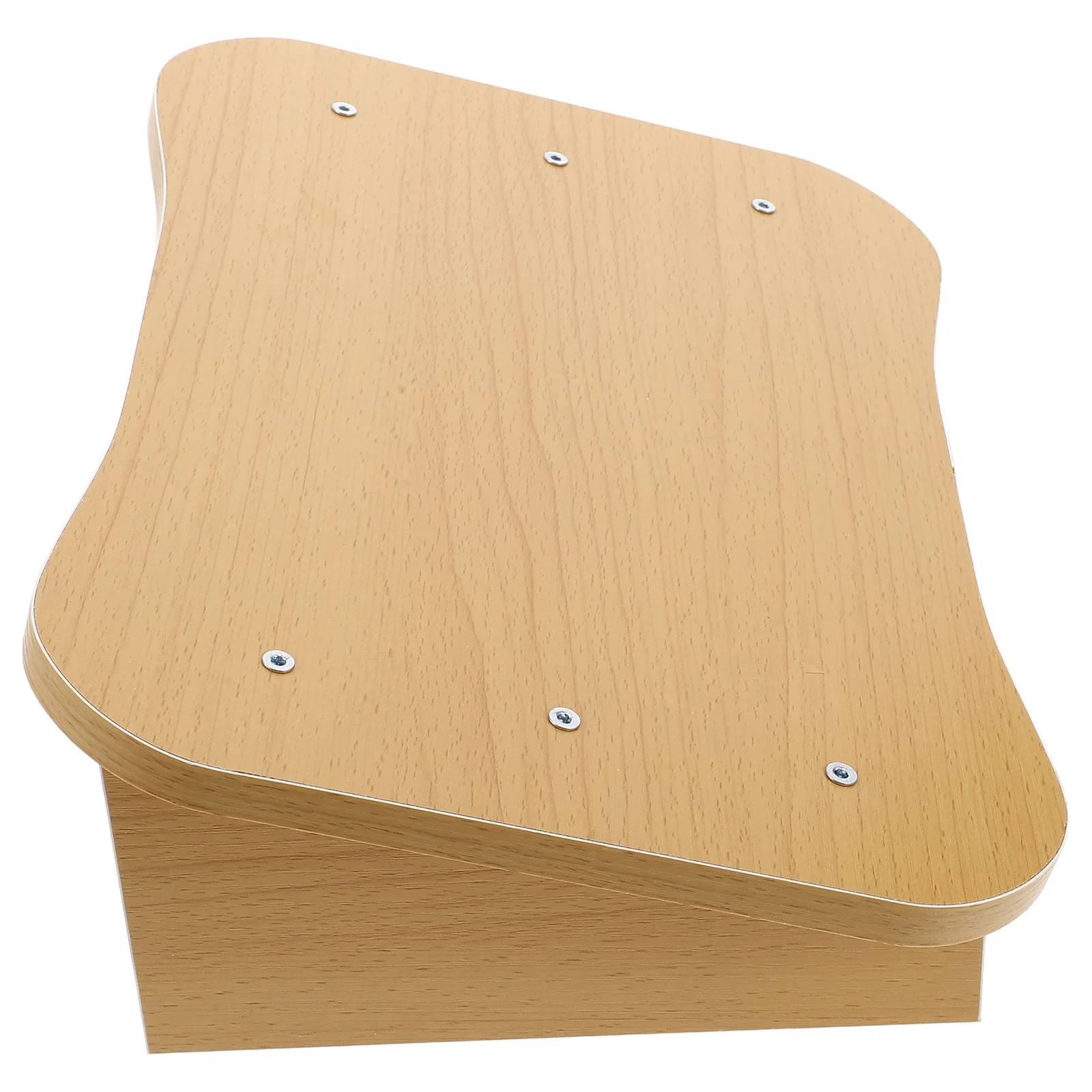 

Wooden Footstool Natural Wood Step Stool For Bedroom Bathroom Kitchen Office Slant Design Portable Nonslip Under Desk