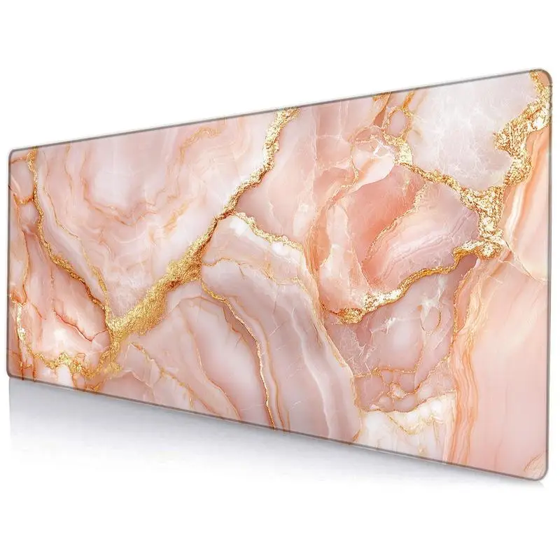 

Мраморный игровой коврик для мыши XL, нескользящий настольный коврик для офиса и домашнего ПК, большой прямоугольный персонализированный коврик для мыши