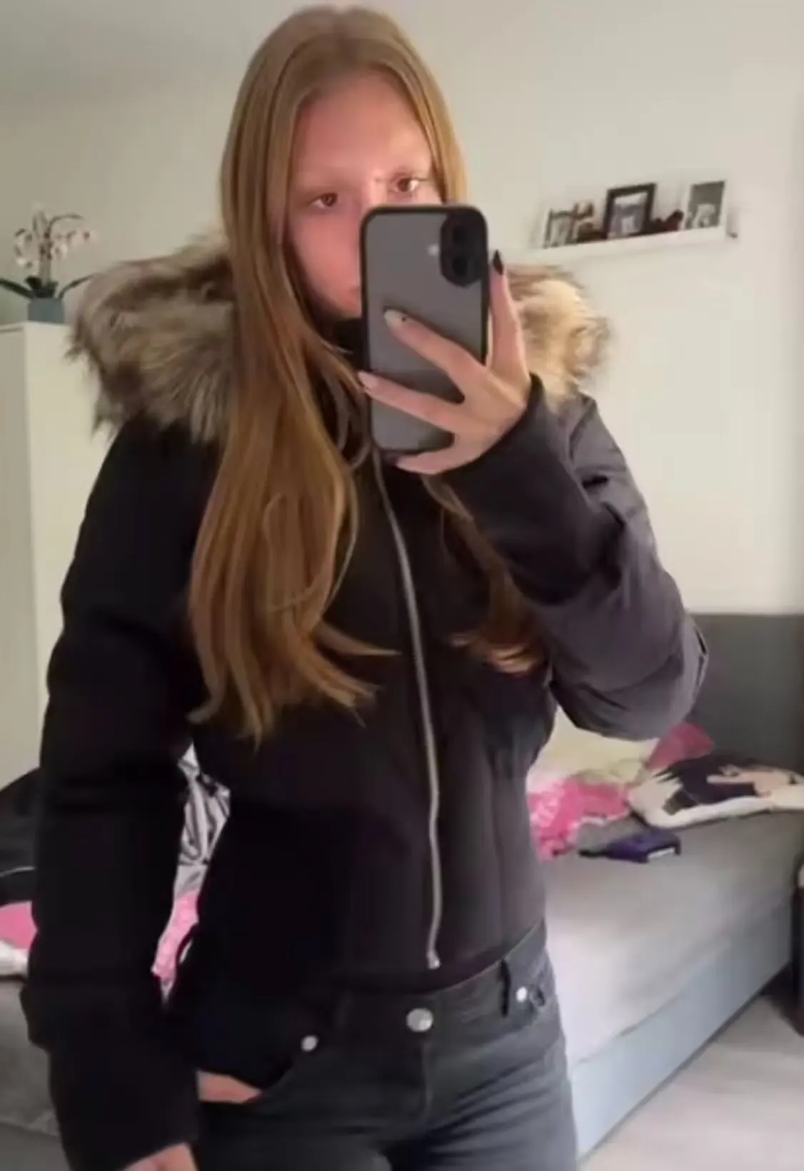 Bsay gola de pele com capuz zíper jaqueta de algodão para mulheres moda outono inverno novo manga comprida casacos curtos chiques senhoras topos mujer