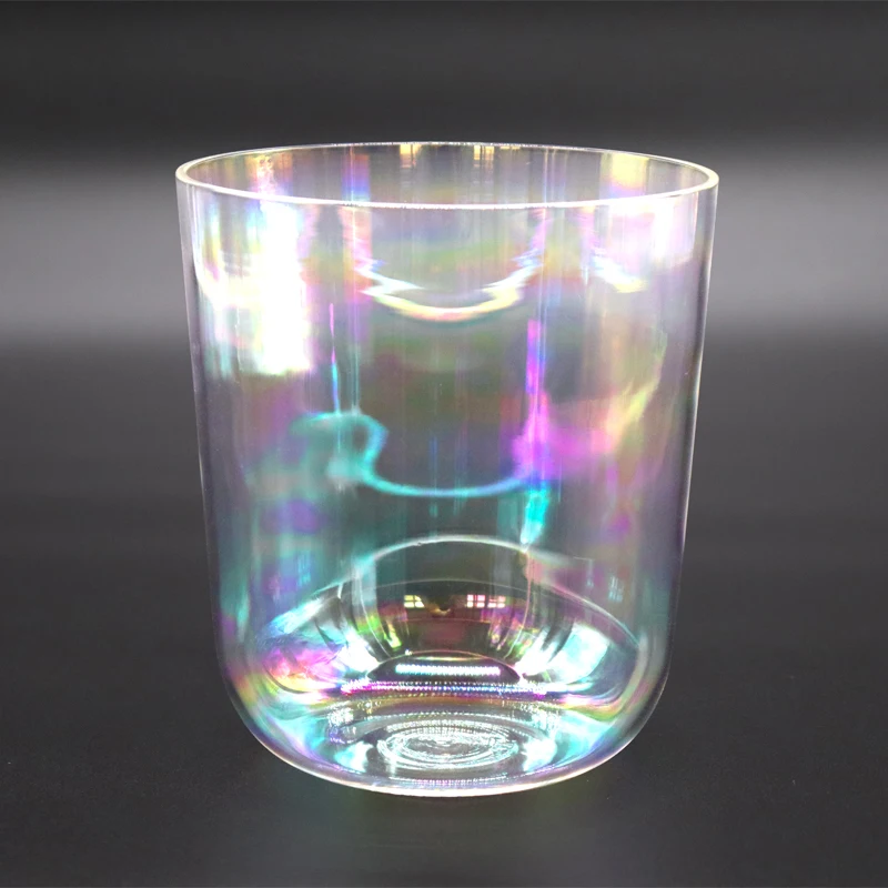 Clear Cosmic Light Chakra Crystal Singing Bowls for Meditation Sound Healing