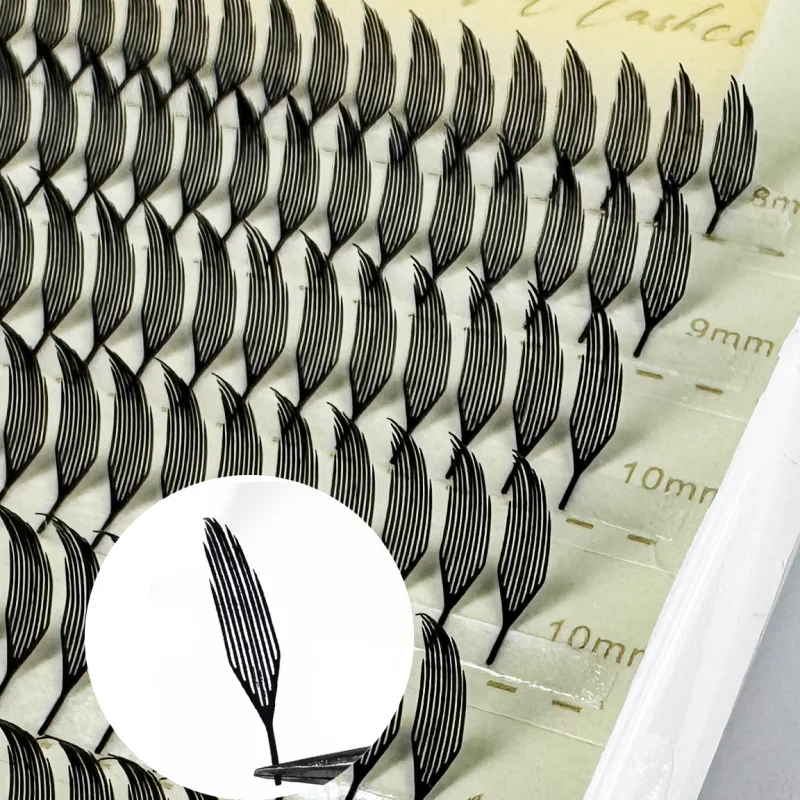 Manga Spire New Style Feather Shape Eyelashes Extensions Individual Volume C/D Curl Premade Fans False Lashes 8-15mm Makeup Tool