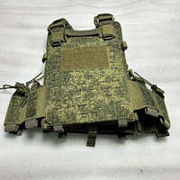 Outdoor Tactical Vest - 530D Water-Resistant Nylon, EMR Russian Digital Camo, Laser-Cut MOLLE, Lightweight Quick-Release System