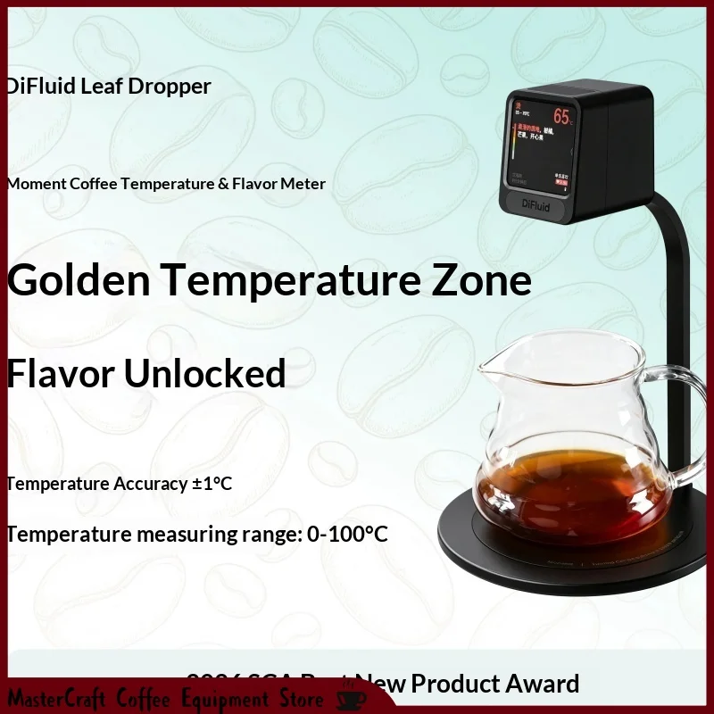 NEW Difluid Moment Coffee Thermometer High Precision Liquid Temperature Tester for Cupping Recording Home and Cafe Use In Stock