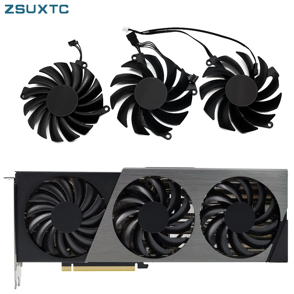 85MM CF-12910S CF-12915S Rtx4070 SUPER GPU Cooler for Inno3d RTX 4070Ti 4070 4060Ti X3 OC Graphics Card Cooling Fan