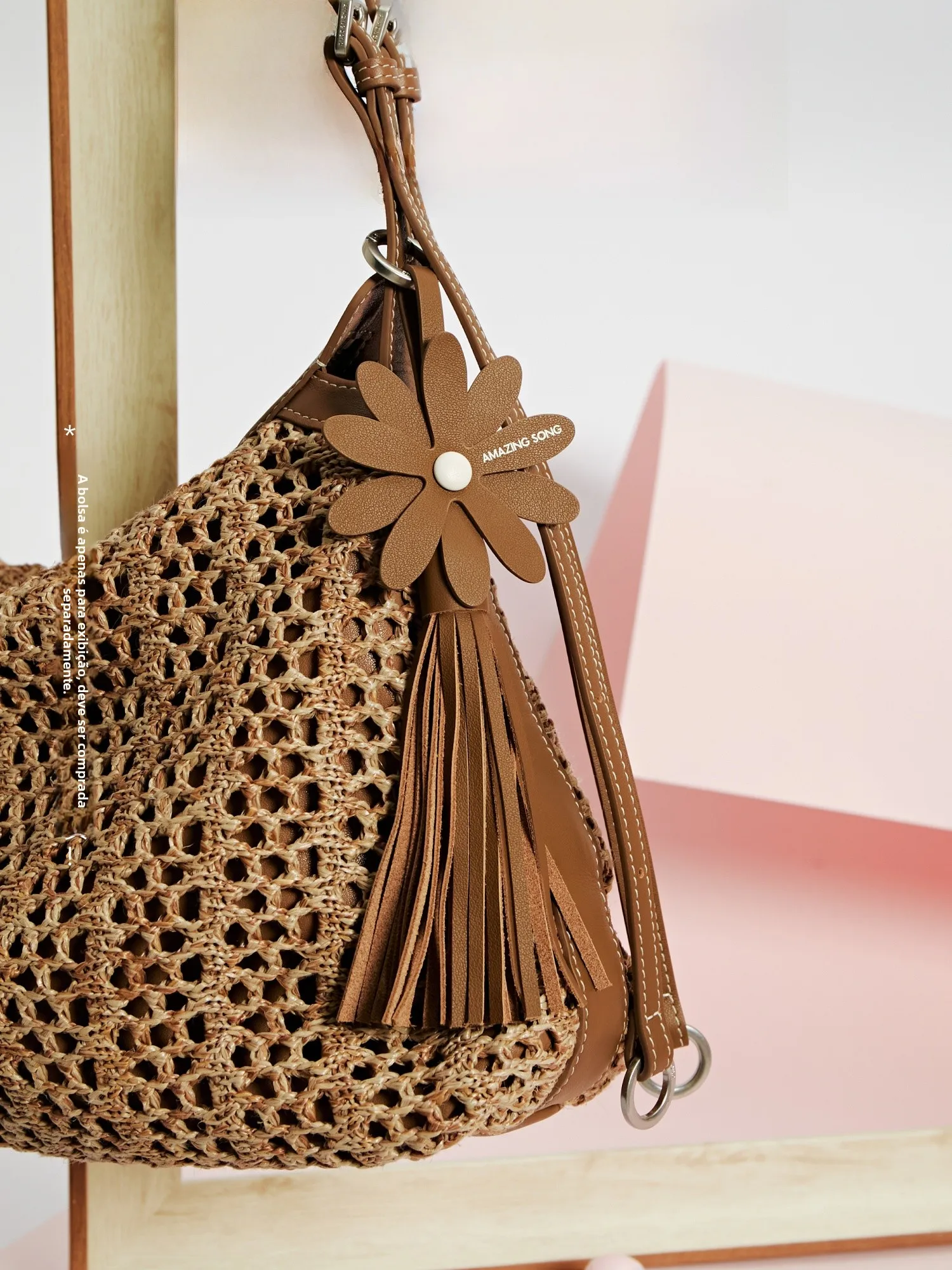 amazing-song-holiday-series-sunflower-bag-charm-flower-mobile-phone-pendant-bookbag-accessory-basic-style-summer-2026