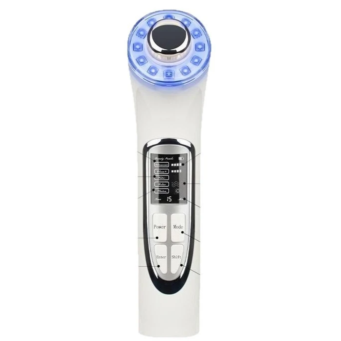 5-In-1 Beauty Instrument Facial Household Whitening EMS Skin Rejuvenation Introducer Anti-aging Portable Anti-wrinkle