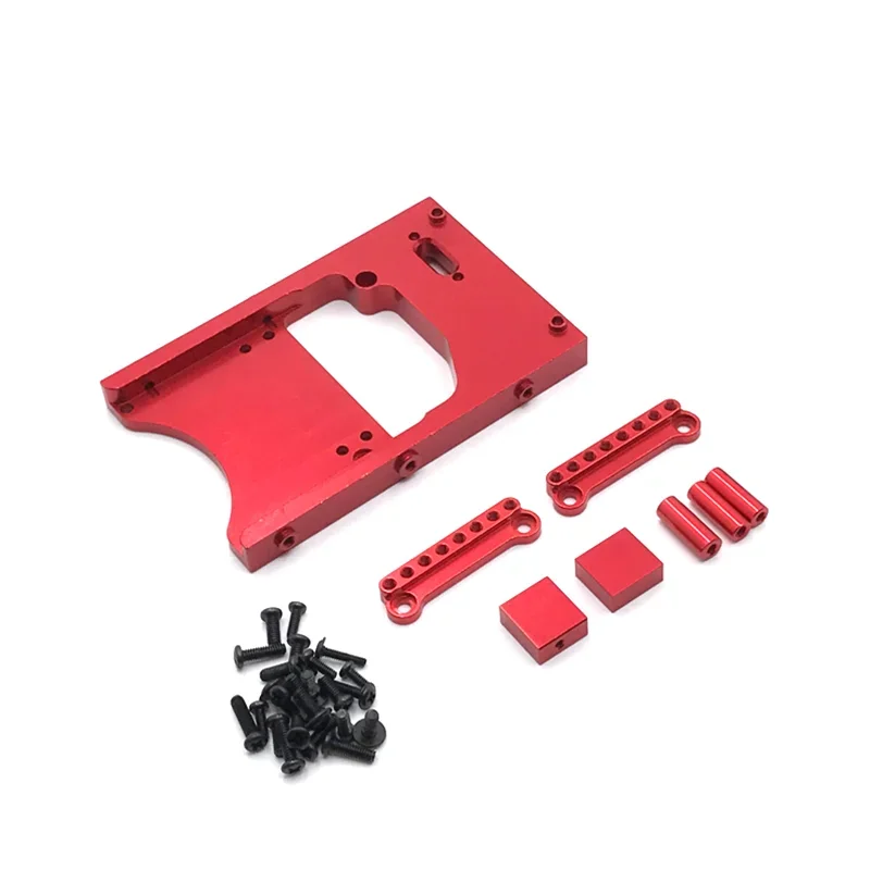 Accesorios de actualización de coche RC MN D90 D91 D96 MN98 99S, piezas de coche RC, soporte de amortiguador de modificación de Metal, asiento de engranaje de dirección