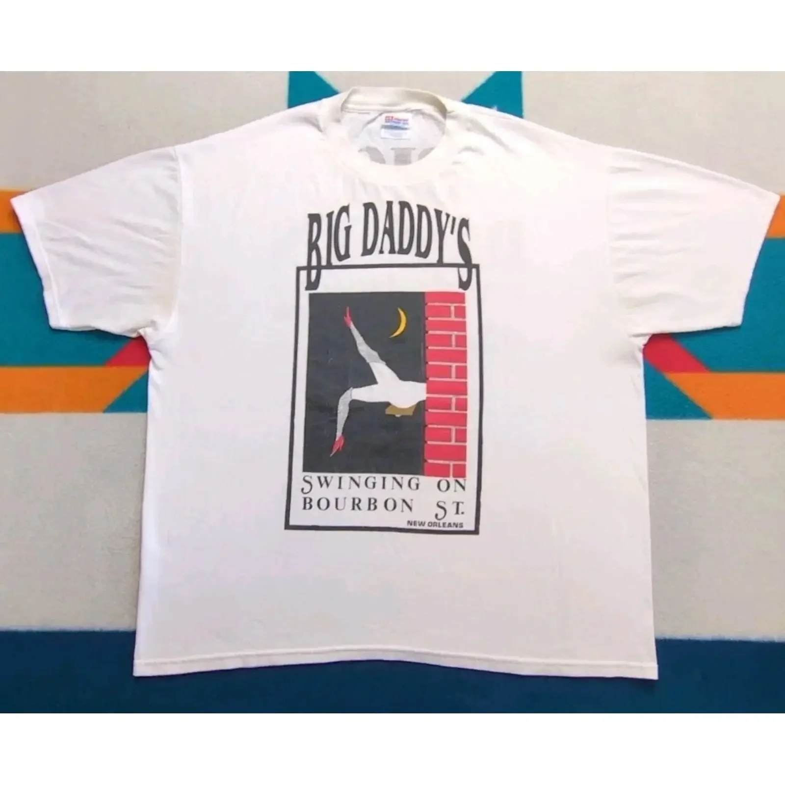 Vintage Strip Club T Shirt Big Daddy's French Quarter New Orleans lustig XL vintage Washed fashion Top For Everyday Wear