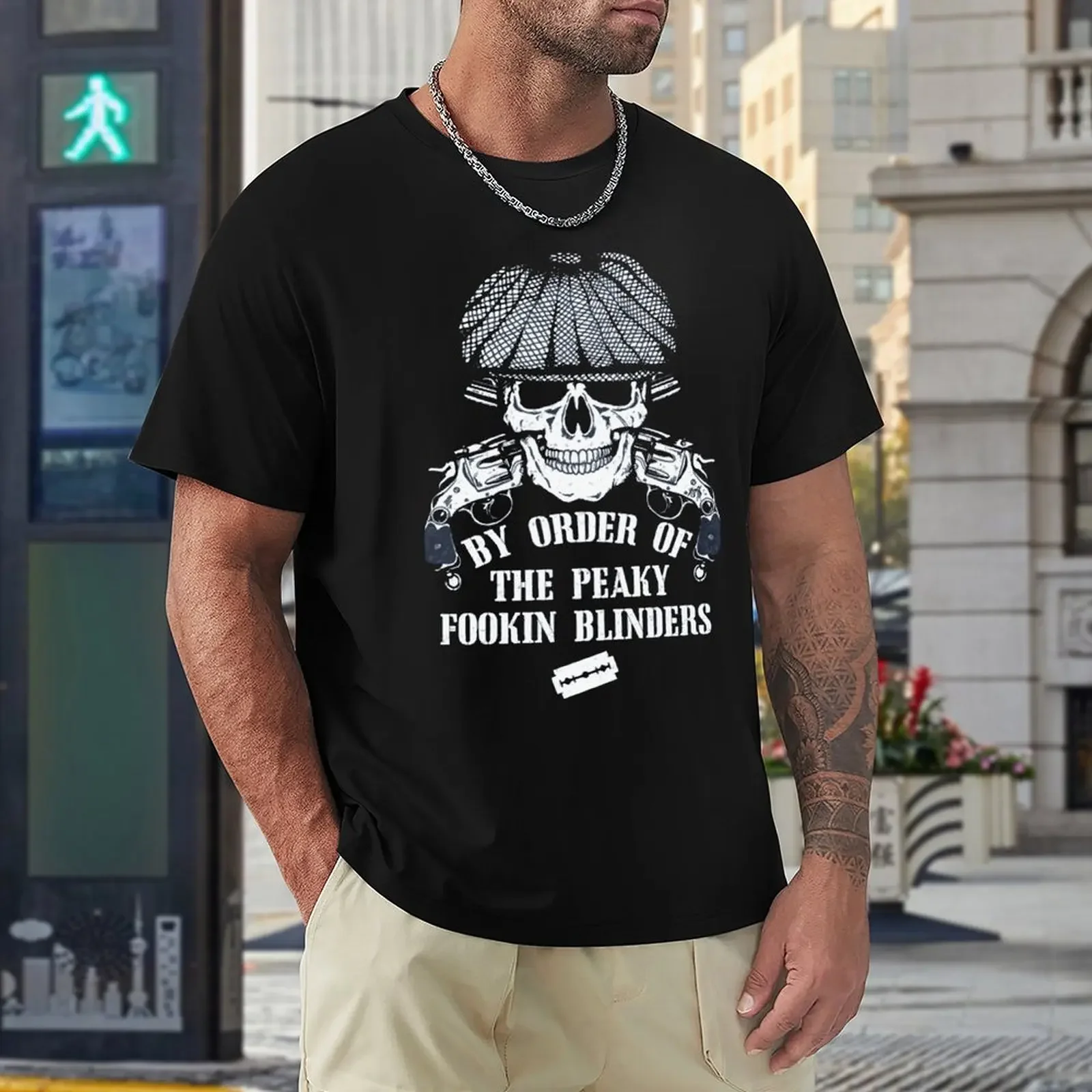 by Order of The Peaky Fookin\' Blinders T-Shirt Fashion T Shirts Short Sleeves Graphic Tshirt Cheap Summer Kawaii Plus Size Tees