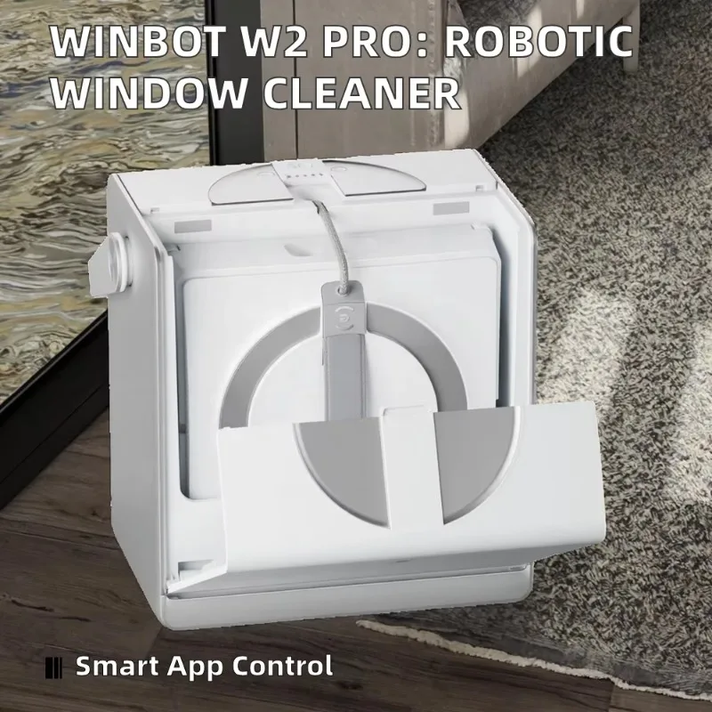 Omni Directional Robotic Window Cleaner Eco Friendly Portable Station Smart Electric Device For Commercial Cleaning