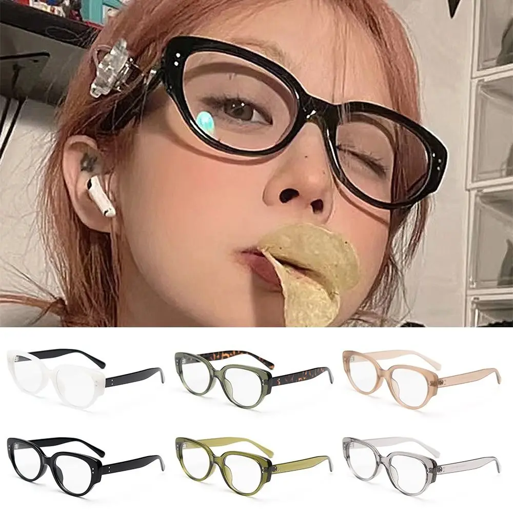 

Fashion Anti-radiation Cat Eye Glasses Anti Eye Eyestrain Transparent Computer Game Glasses Clear Glasses for Women & Men