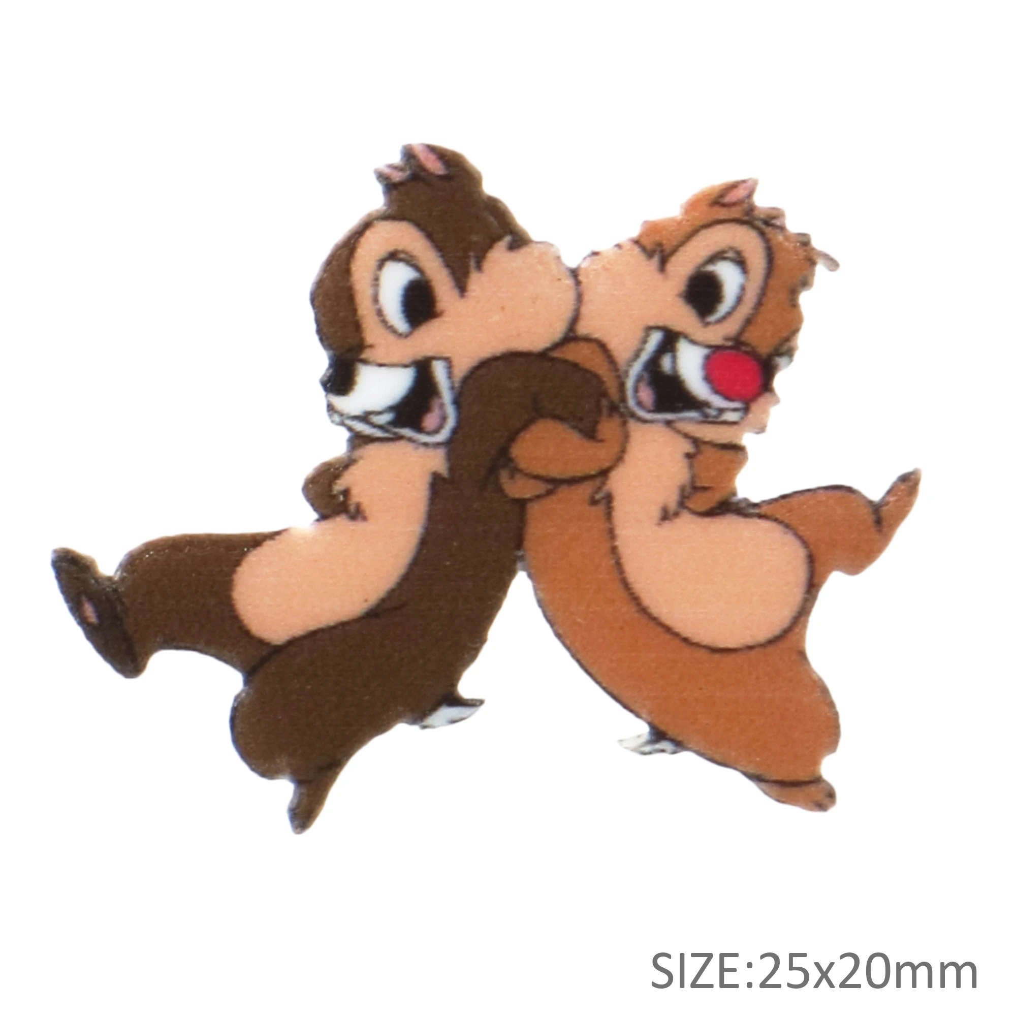 Disney Chip and Dale 5pcs/lot Planar Resin Flatback Craft Supplies Cabochon Scrapbook DIY Hair Bow Bag Material Acrylic