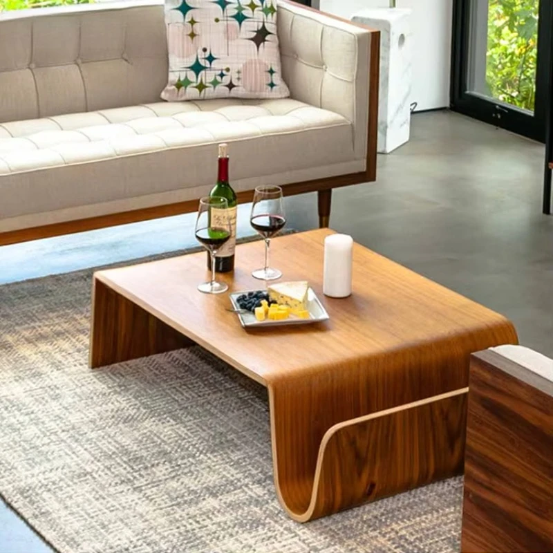 

Living room plywood center table modern Nordic density fiberboard antique wood coffee