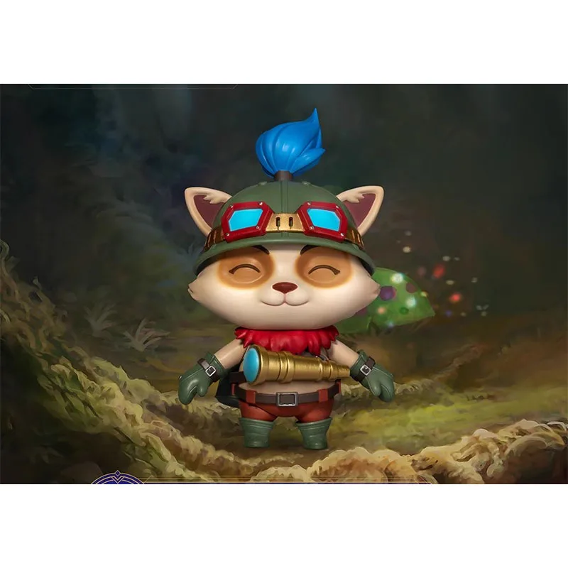 

Goods in Stock Original LOL BEAST KINGDOM EAA114 TEEMO 12CM Game Character Model Movable Doll Art Collection Birthday Gift