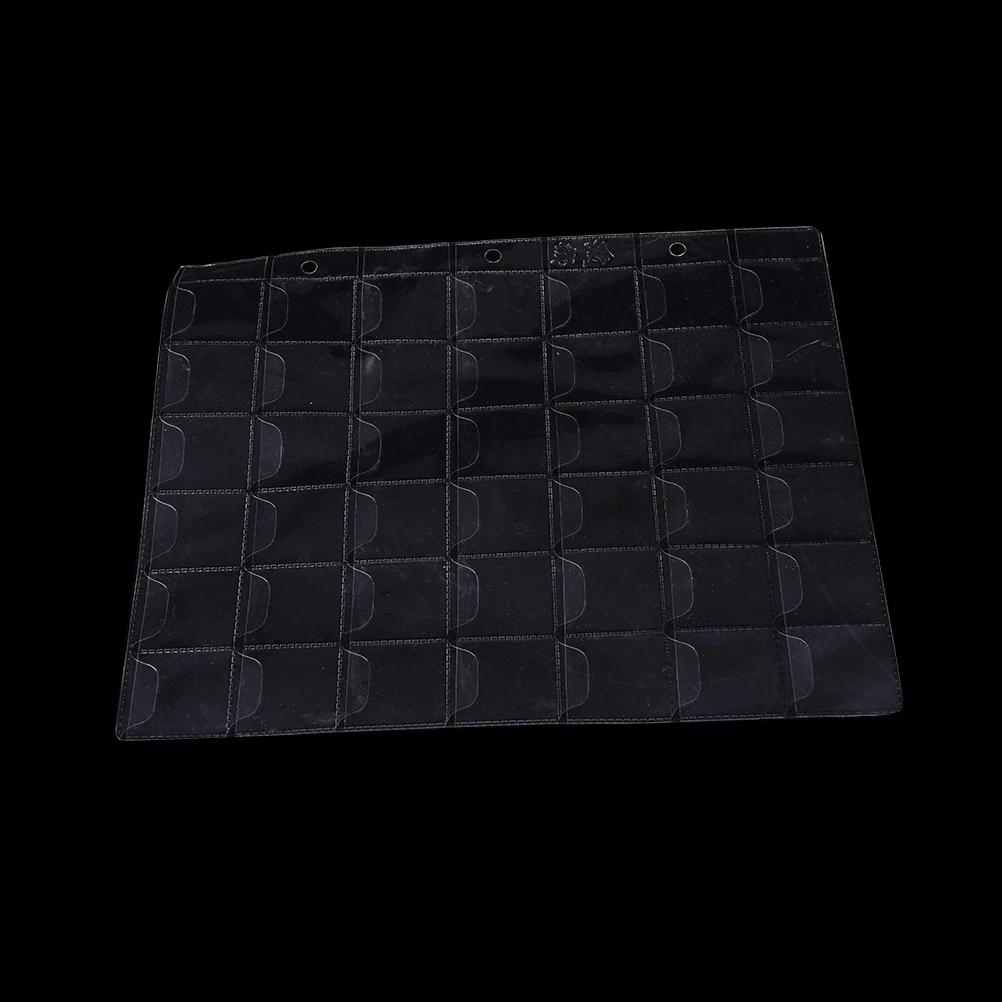 Portamonete in plastica trasparente con 42 tasche