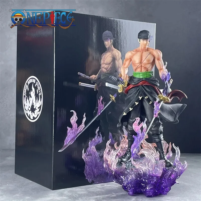 

New 33cm integrated anime character Roronoa Zoro PVC model decoration toy anime peripheral desktop ornaments Halloween gifts