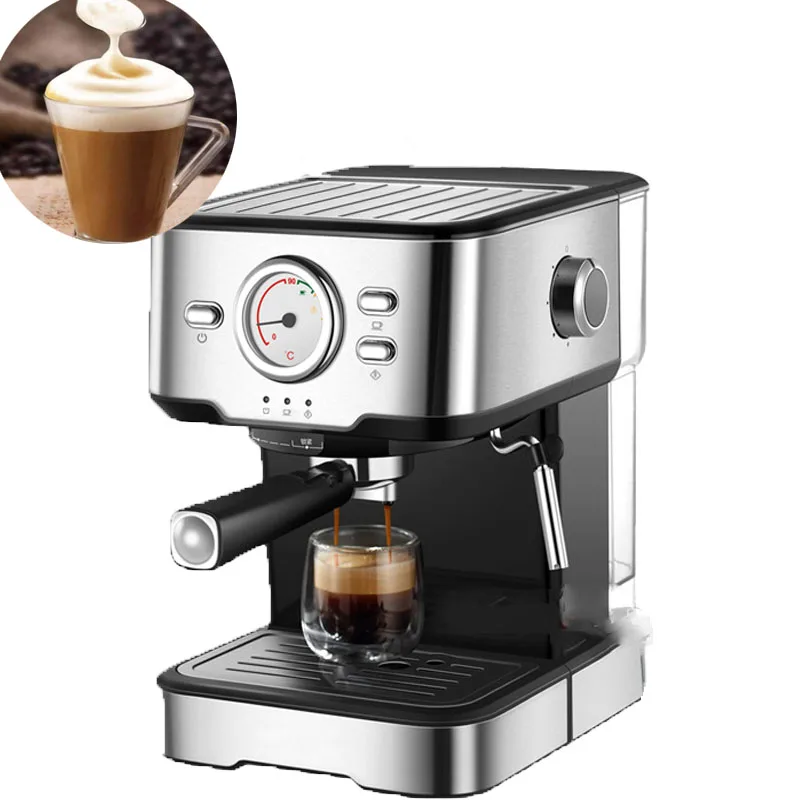 Бесплатная доставка, Полуавтоматическая кофеварка на 11-15 чашек, для кухни, западного ресторана и офиса, с бесплатной чашкой в виде молочных пузырей