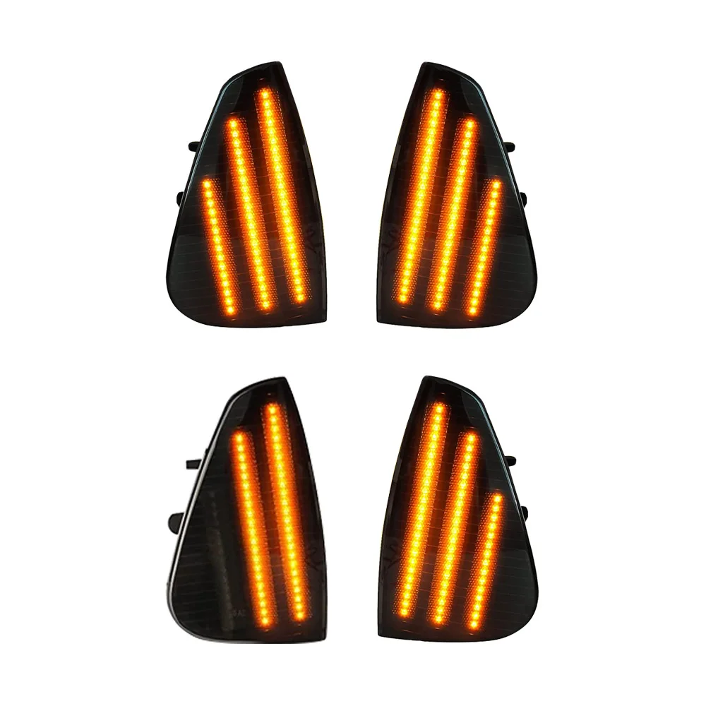 

1 Pair Car LED Front Side Corner Lights Constant/Sequential Dynamic Lights 4806219AD, 4806218AD Fit for Dodge Charger 2006-2010