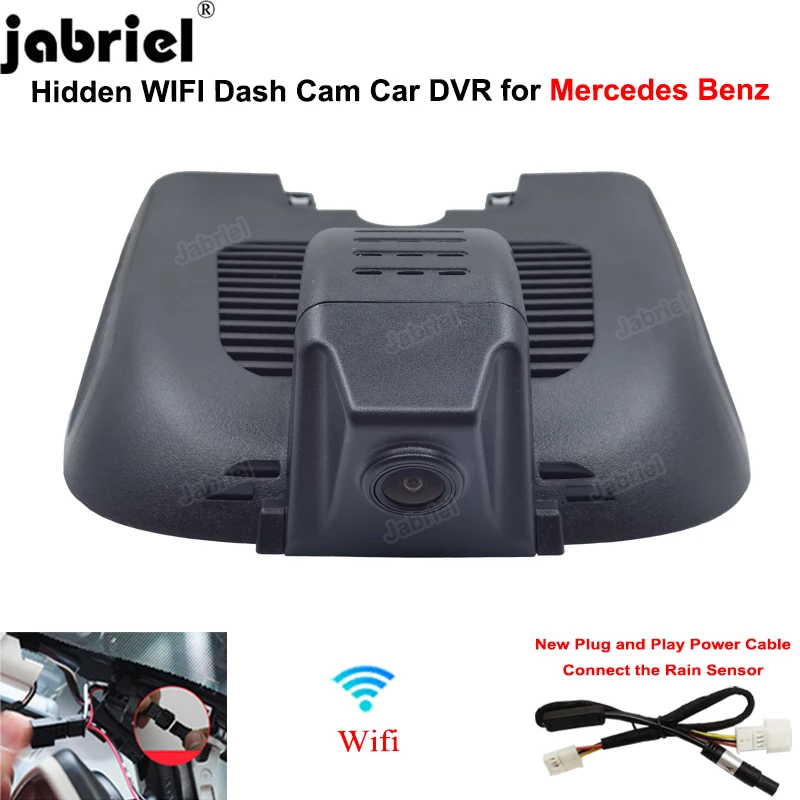 Jabriel 1K Wifi DashCam for Mercedes Benz A Class w177 for Mercedes Benz AMG A35 CLA35 for Mercedes B Class w247 w118 2019 2021