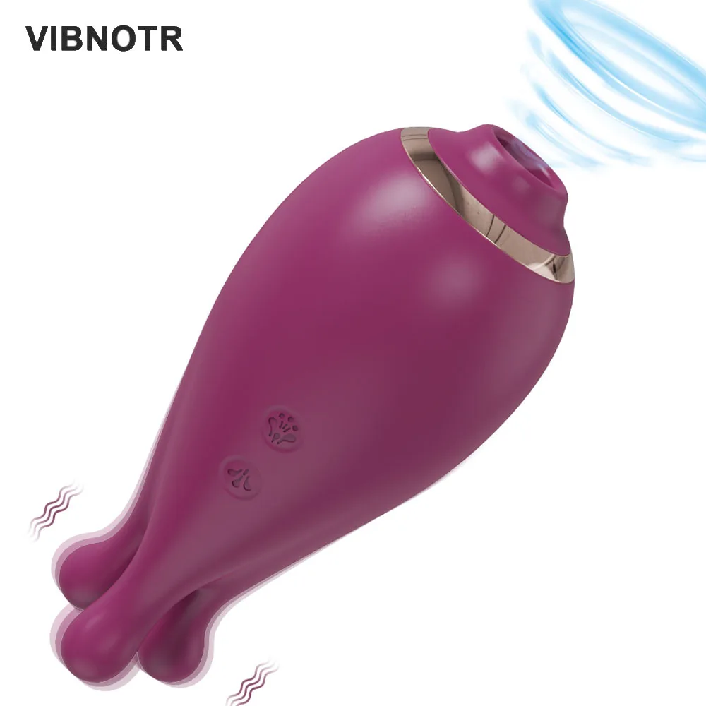 2 in 1 Clit Sucker Vibrator for Women Clitoris Nipple Sucking Vacuum Stimulator Orgasm Sex Toy Female Masturbation Adults Goods