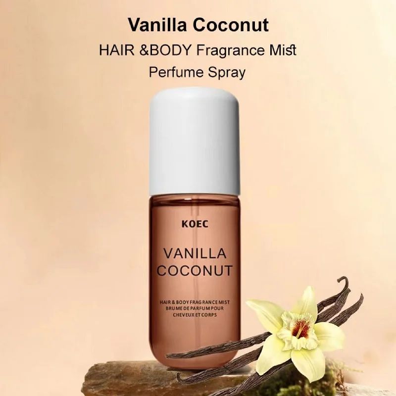 50ml Vanilla Fruity Fragrance Spray Long-lasting Fragrance Non-pungent Non-alcoholic Aroma Fresh Relaxing Mood Body Care Spray