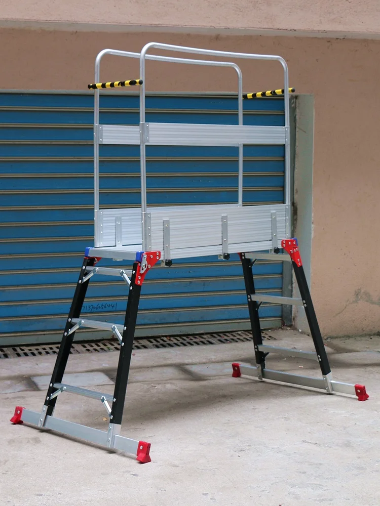 Kung Fu Horse Bench Scaffolding Fiberglass Safety Fence Folding Work Handrails Platform Ladder