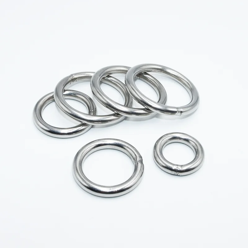 304 Edelstahl Kreisring m3 m4 m5 M6-M12 massiv geschweißter O-Kreis Rost ring Haustier Zugring Fischernetz Zugring Hänge ring – Detail 3