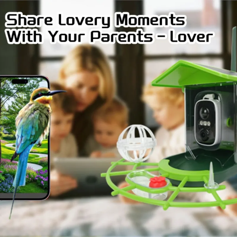 Pet Smart Tech AI Intelligent Recognition Bird Watching Device Outdoor Feeder With Camera Bird Feeder Solar Pet Feeder New 2026