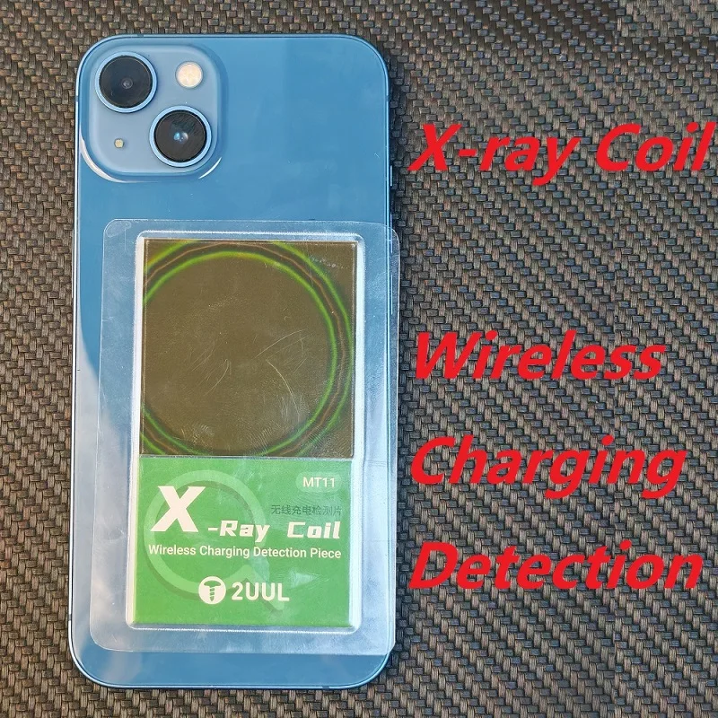 2UUL X-Ray Coil Wireless Charging Detection Sheet Reusable Auto Restoration for Computer Phones Magnetic Coil Inspection Magnet
