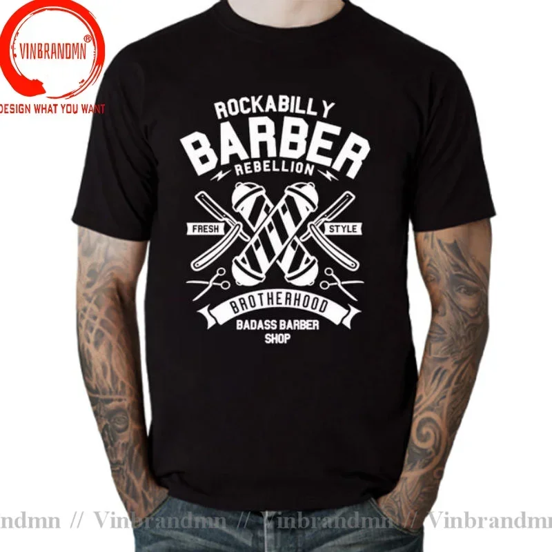 Barber Weapons T Shirt Women Men Short Sleeve Cotton Heartbeat of Hairdresser T-shirt Man Woman Scissors Clothing Male Tops Tees