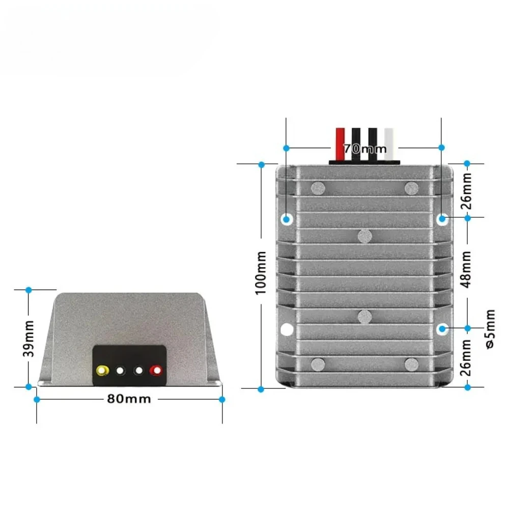 9-36V to 12.6V 13.8V 14.5V 16.8V5-20A DC Battery Charger System Voltage Regulator Step-down Boost Lead Acid Lithium Dual Battery