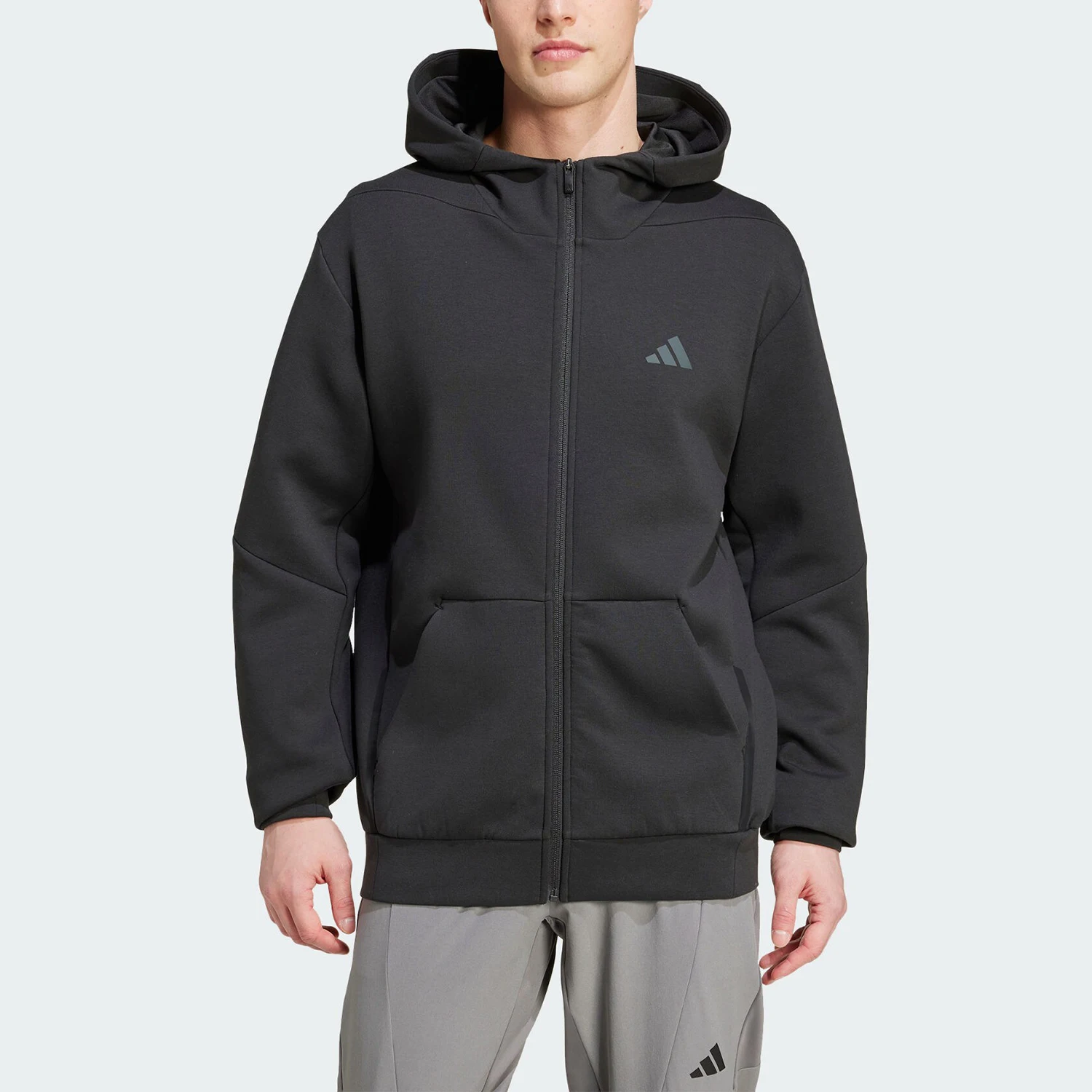 

Adidas Official D4T FULL-ZIP HO Мужская уличная повседневная куртка IY1131