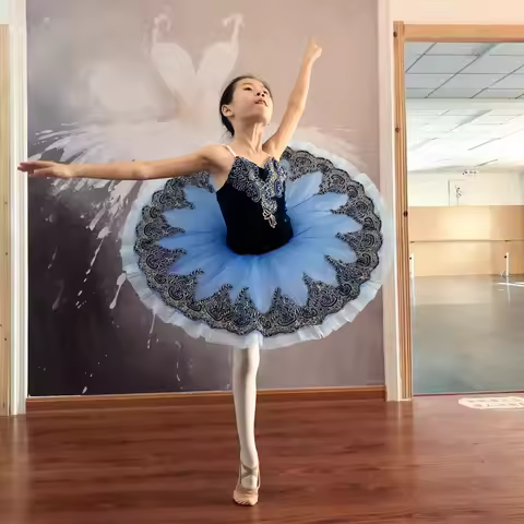 Professional Ballet Tutu Child Kids Girls Adults Pancake Tutu Dance Giselle Paquita Ballet Costume Ballerina Ballet Dress Girls