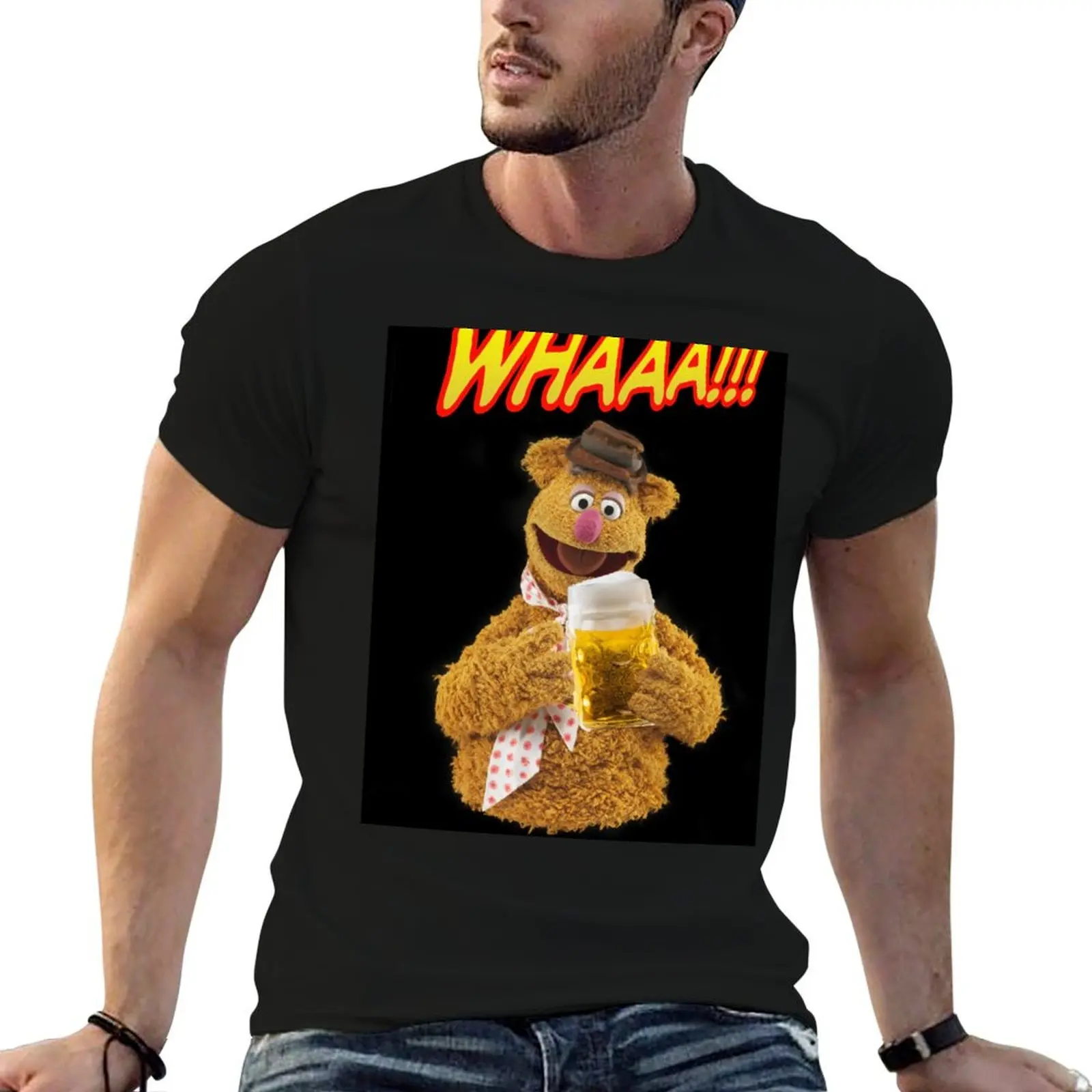 

Fozzie Beer T-Shirt cotton t shirt man man t shirts for men casual printed t shirts for man T-shirt