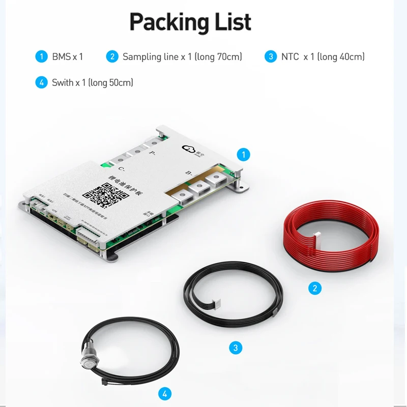 JK BMS 40A 60A 100A 150A 200A 8S-24S 12V 24V 48V 72V Active Balance 0.6A JIKONG BMS APP BT BMS for Lifepo4 Li-Ion Lto Battery view 6