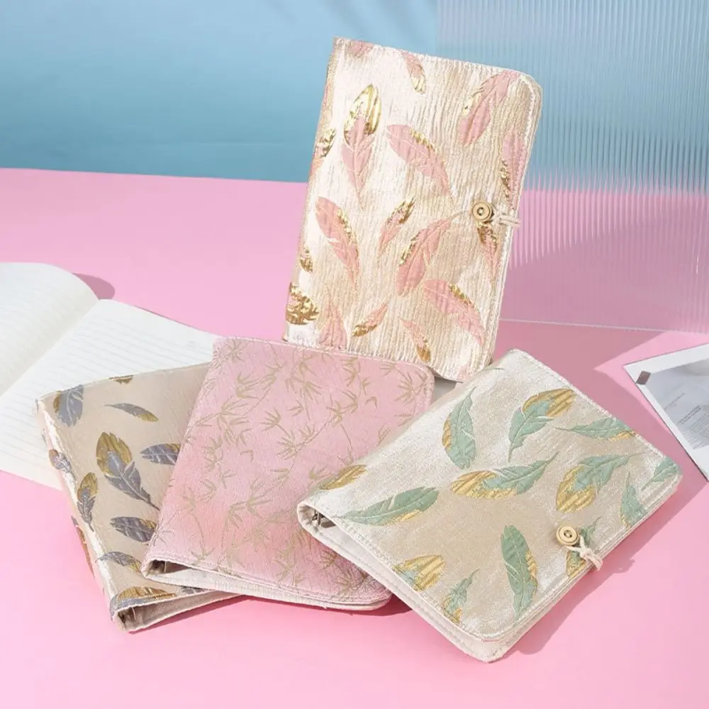 

Practical A5/A6 Loose-leaf Book Cover Embroidered INS Mini Budget Binder Cover 6 Rings Creative Notebook Cover School Supplies