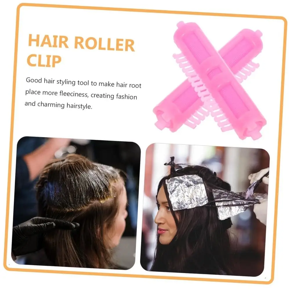 

25Pcs Hair Root Fluffy Resin Perm Rods Light Weight No Trace Fluffy Hair Clip Bangs Fixed Shape Perm Hair Curler Clip
