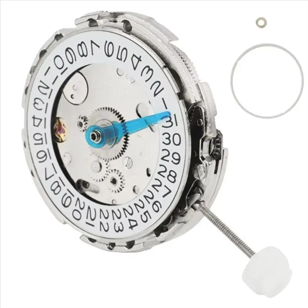 White Movement 2813 Watch Movement 3 Pin Design 3 Hands Watch Movement Replacement Single Calendar Automatic Mechanism view 3