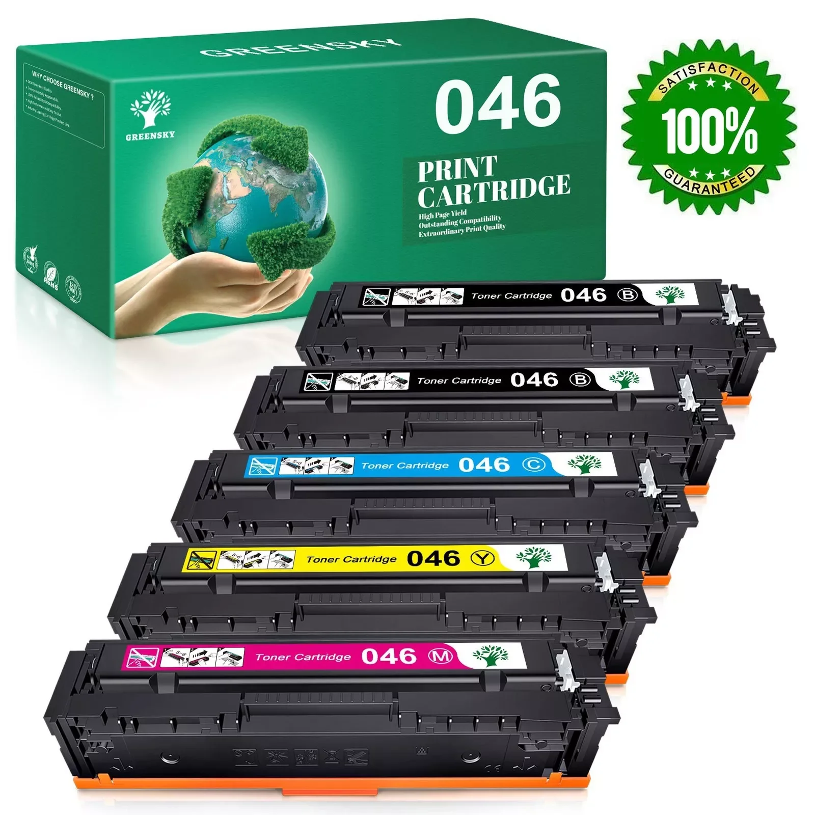 

5x CRG-046 Toner for Canon Imageclass Mf733cdw Mf731cdw Mf735cdw LBP-654cdw HY