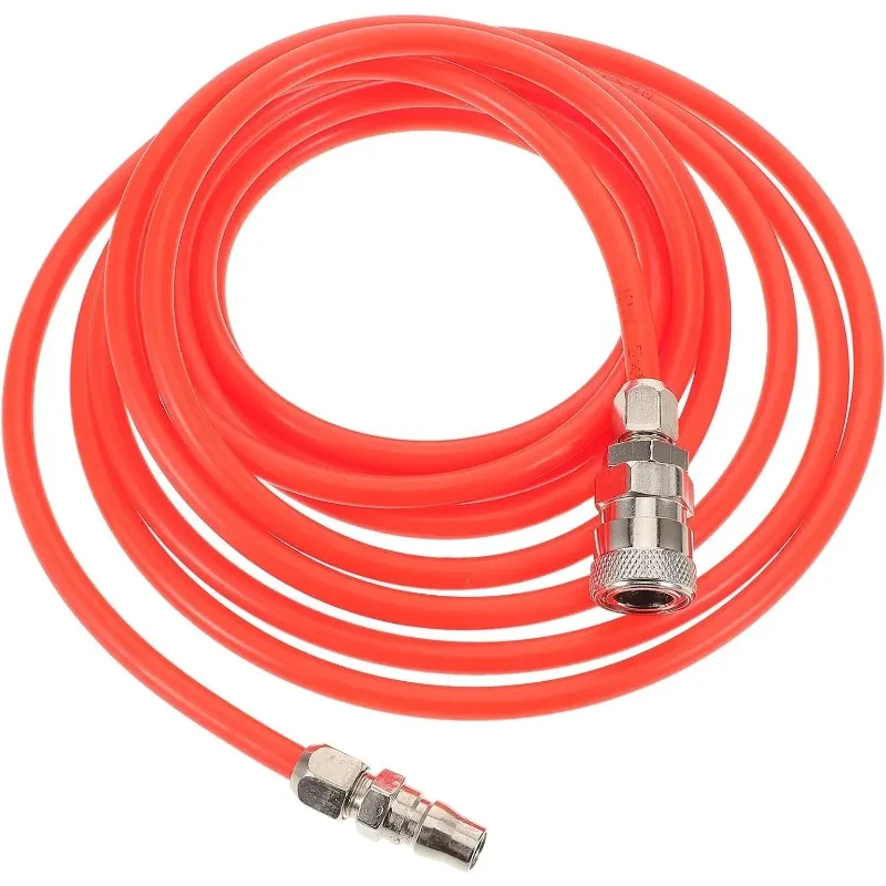 Pneumatic Straight Pipe High Pressure Air Compressor Tube Pneumatic Hose with Quick Coupler, Flexible Replacement Air Tool Hose