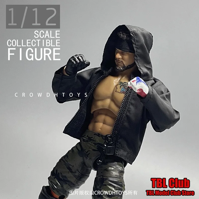 

CROWDHTOYS масштаб 1/12, мужская одежда, куртка, пальто с застежкой-молнией, простой модный крутой стиль для 6-дюймовой экшн-фигурки солдата