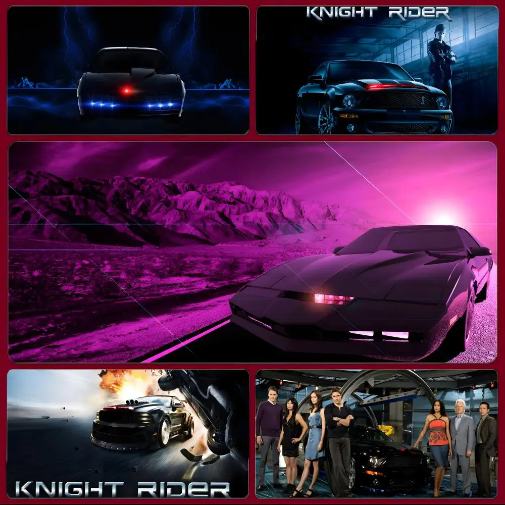 tvshow classic K-Knight Rider Mouse Pad Large Gaming Mousepad with Stitched Edges Thickened Desk Mat PC