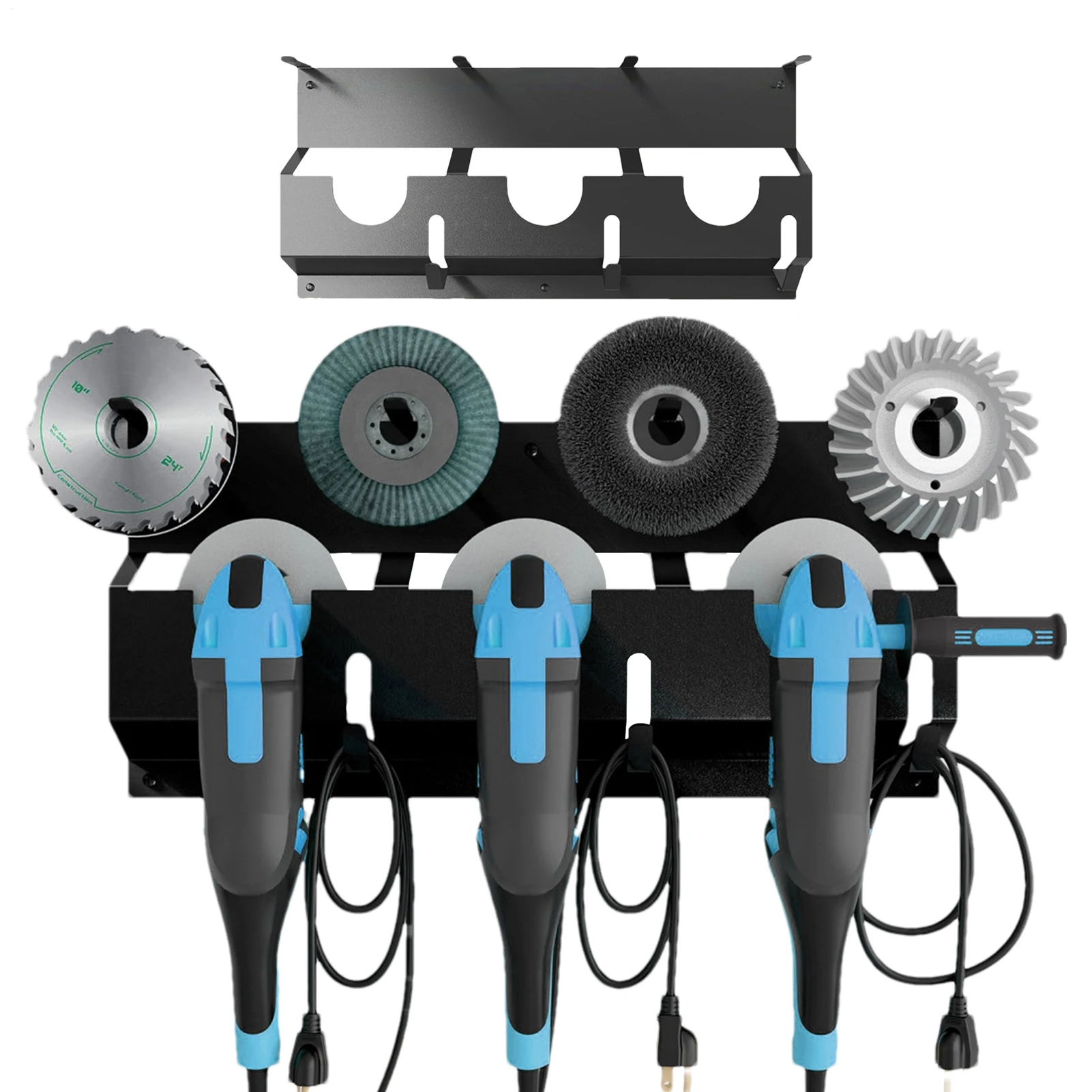 

Сверхмощная угловая шлифовальная машина, настенный держатель, подставка, кронштейн для хранения с вешалкой для шнура для фрез, полировщиков, мастерской, гаража