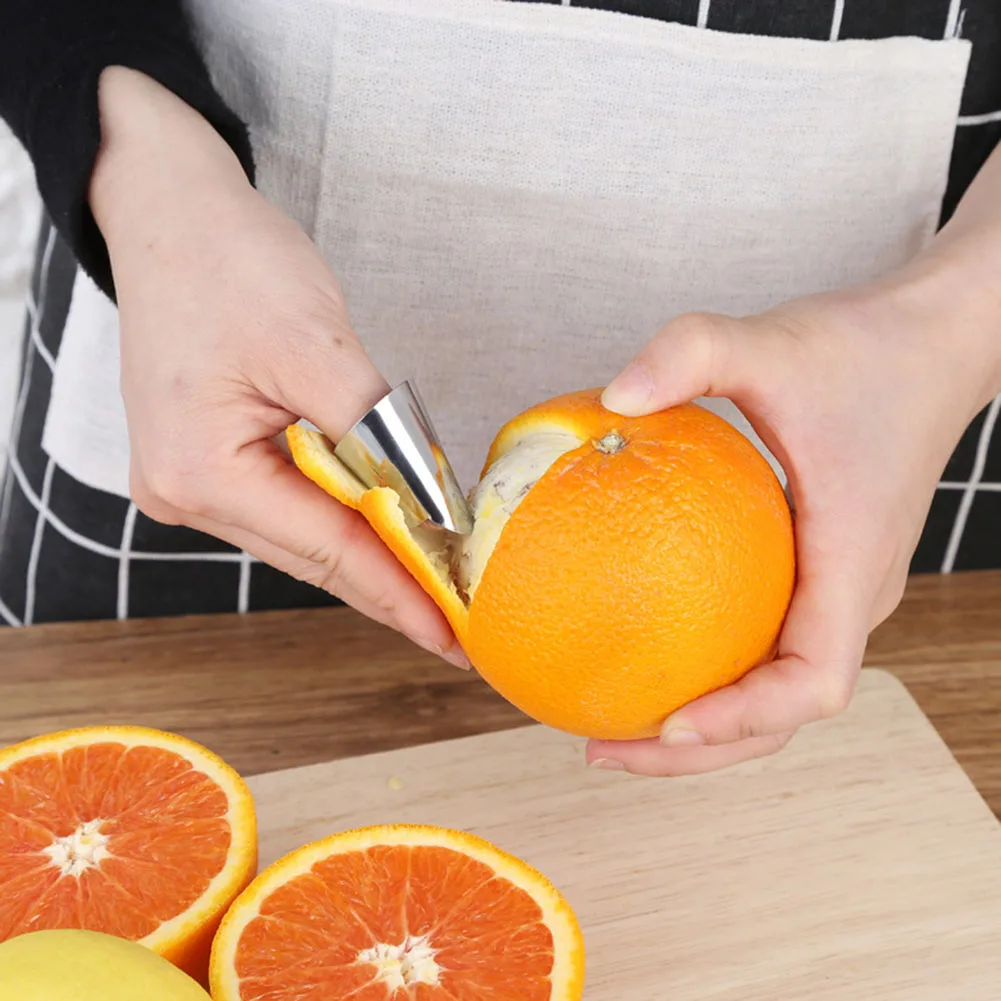 Protector de mano para dedo de acero inoxidable, Protector de dedo anticorte, cortador de verduras de seguridad, herramienta protectora de mano, accesorios de cocina, 4 Uds.