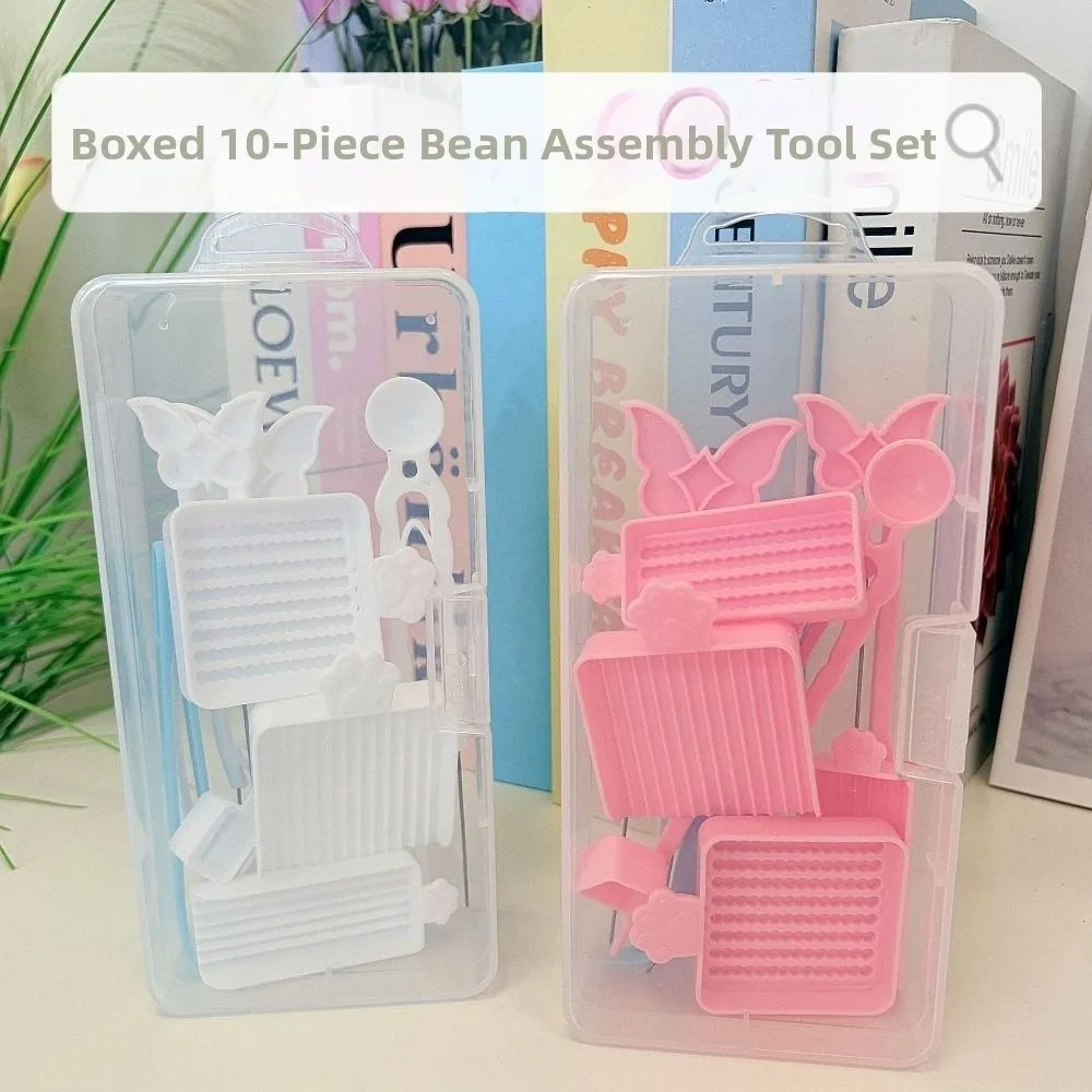Creative Fuse Beads Tools Set Efficient 2.6mm Fuse Beads Spoon Pen Tray Kits Handheld DIY Bean Sorting Tray Set Household