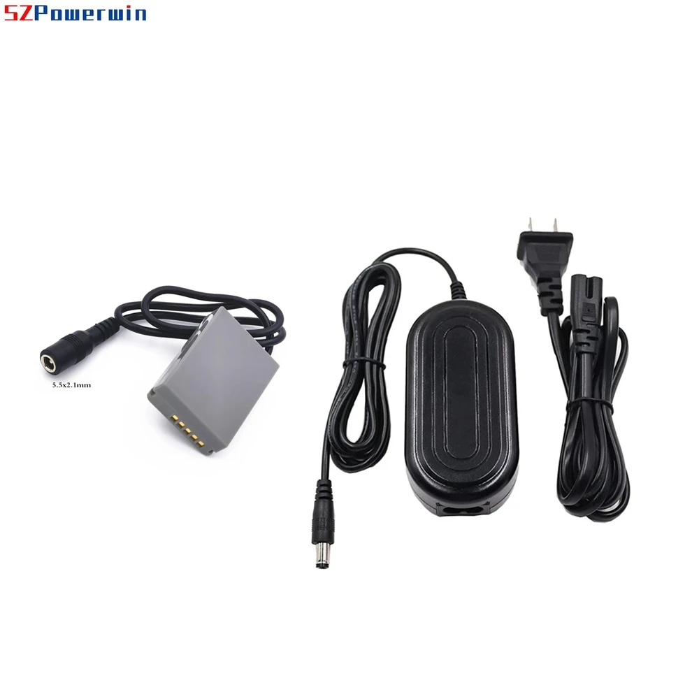 Powerwin PS-BLN-1 DC Coupler BLN1 Dummy Battery + AC Power Adapter Supply For Olympus OM-D E-M1 EM-1 E-M5 PEN E-P5 HLD-6 Camera